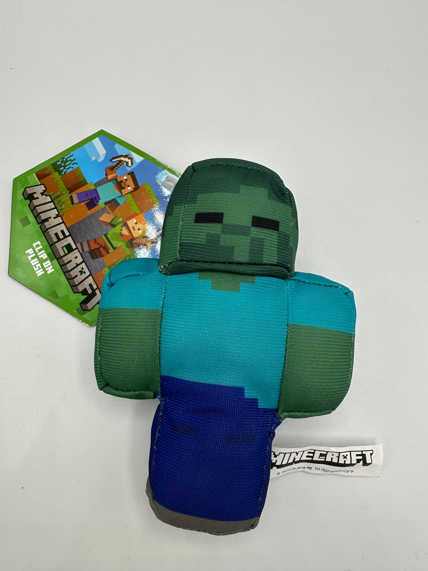 Minecraft 5 Inch Zombie Bag Hanger Plush
