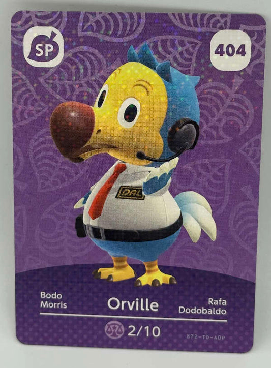 404 Orville Animal Crossing Series 5 amiibo Card