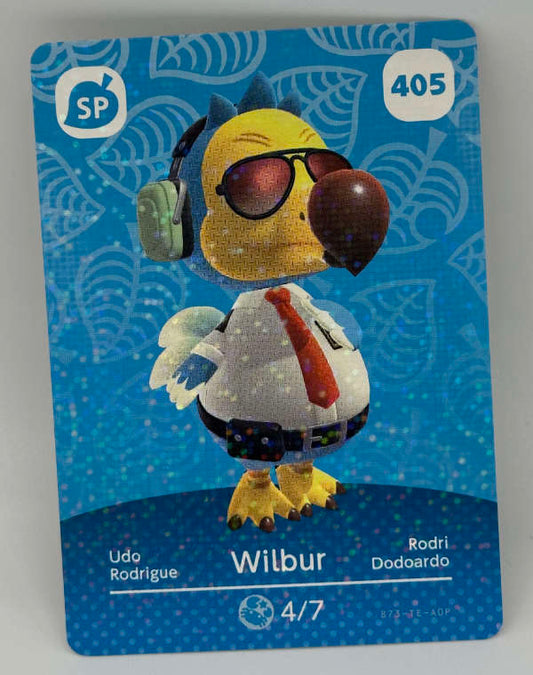 405 Wilbur Animal Crossing Series 5 amiibo card