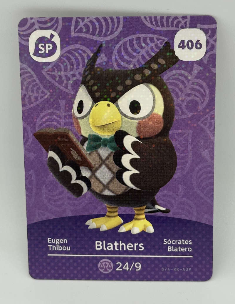 406 Blathers Animal Crossing amiino Card Series 5