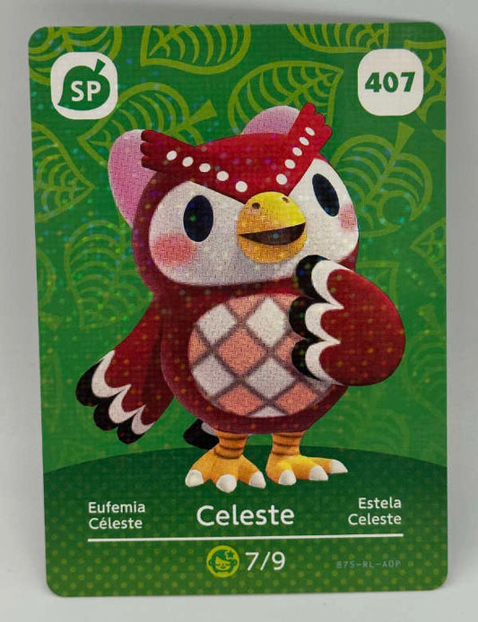 407 Celeste Animal Crossing Series 5 amiibo card