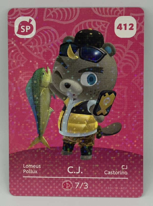 412 C.J. Animal Crossing Series 5 amiibo Card