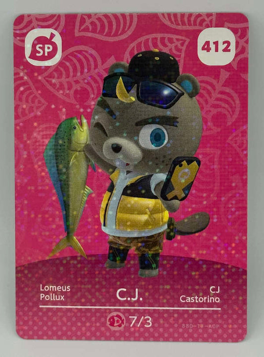 412 C.J. Animal Crossing Series 5 amiibo Card