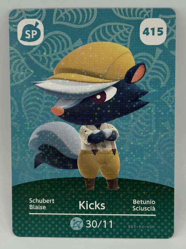 415 Kicks Animal Crossing Series 5 amiibo Card