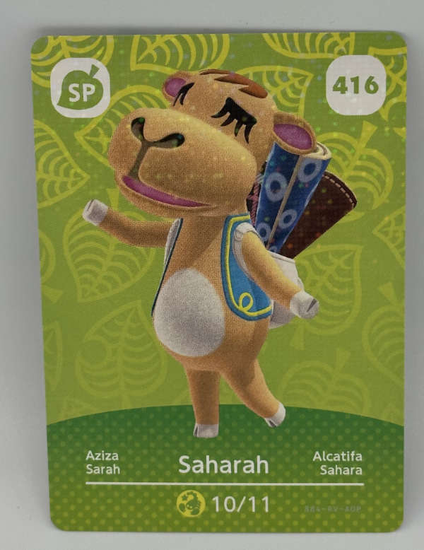 416 Saharah Animal Crossing Series 5 amiibo Card