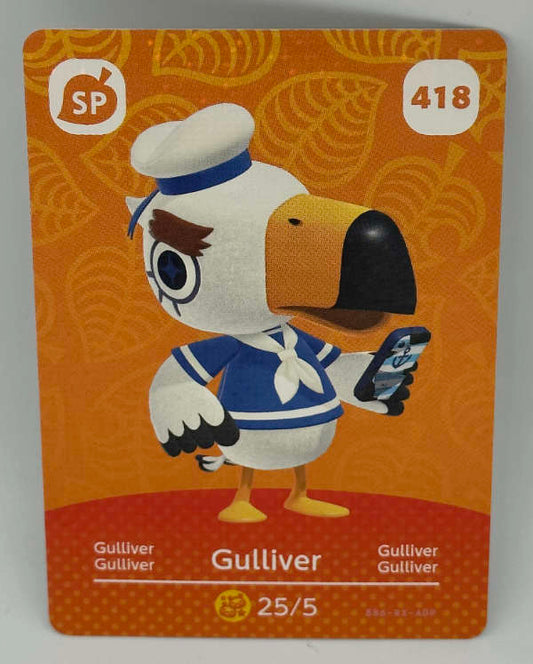 418 Gulliver Animal Crossing Series 5 amiibo Card