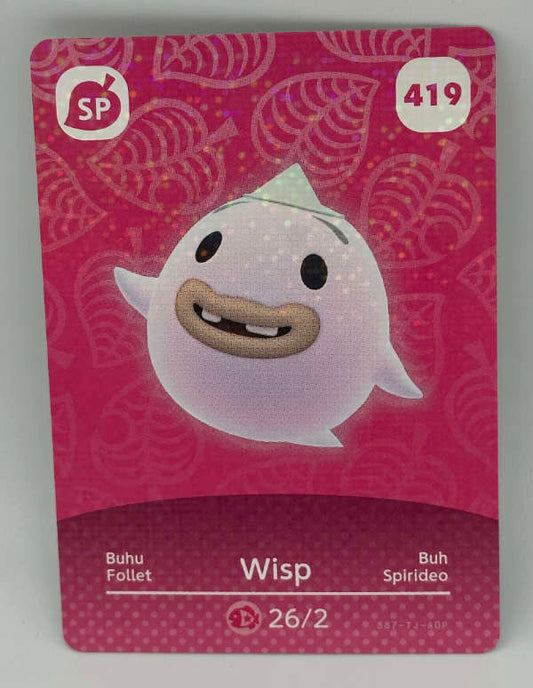 419 Wisp Animal Crossing Series 5 amiibo Card