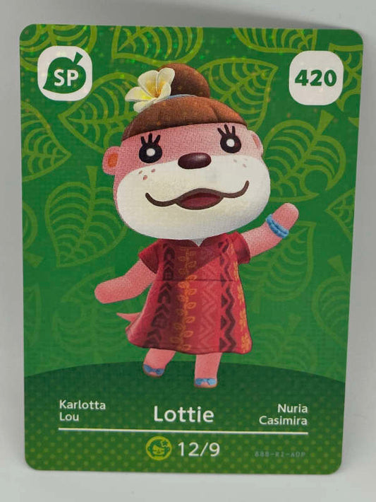 420 Lottie Animal Crossing Series 5 amiibo Card