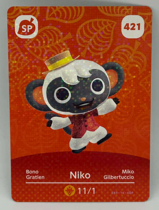 421 Niko Animal Crossing Series 5 amiibo Card