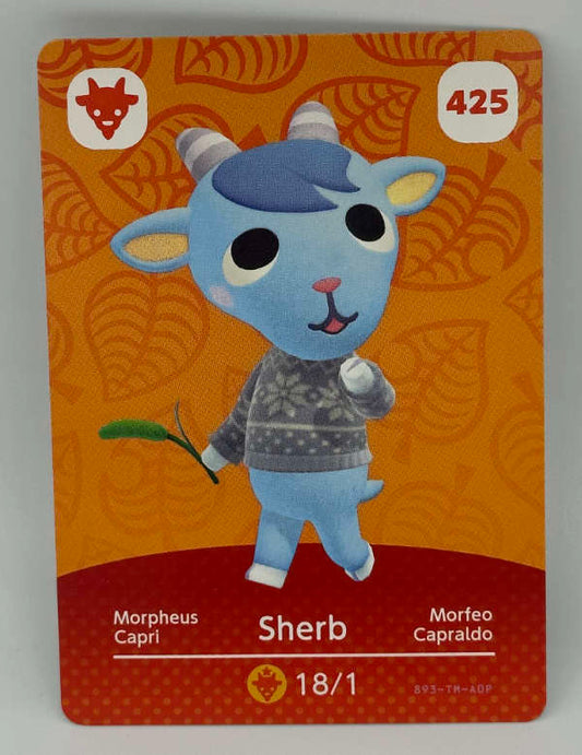 425 Sherb Animal Crossing Series 5 amiibo Card
