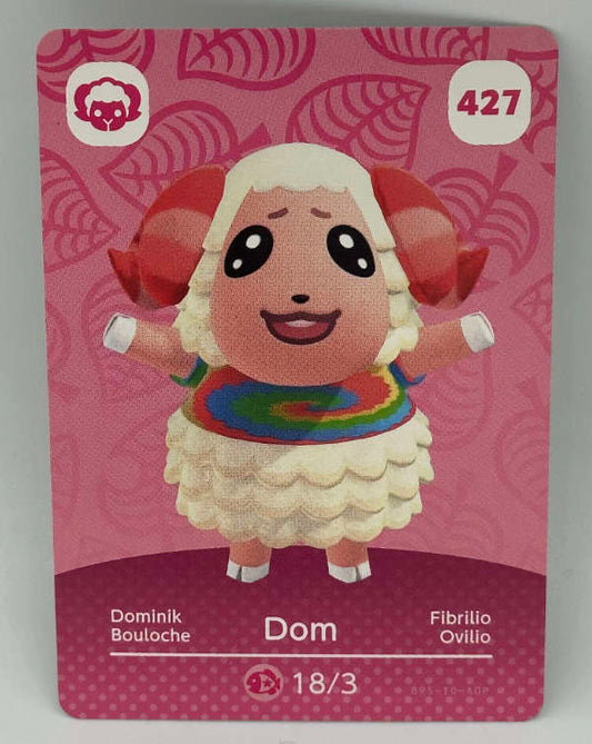 427 Dom Animal CrossingSeries 5 amiibo Card