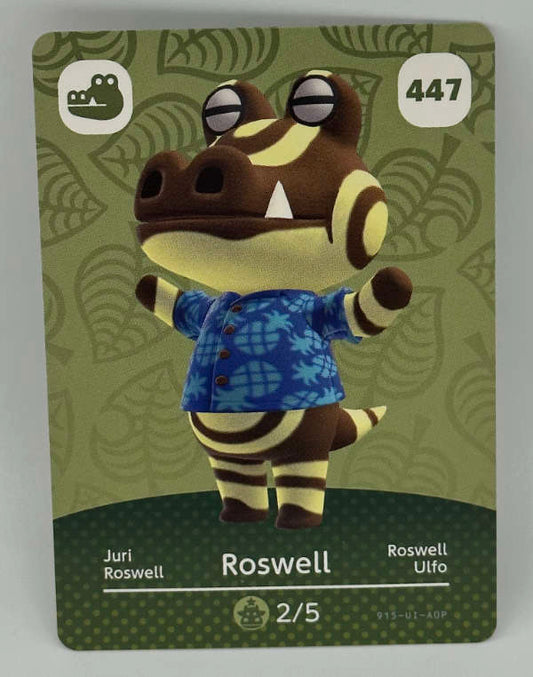 447 Roswell Animal Crossing Series 5 amiibo Card