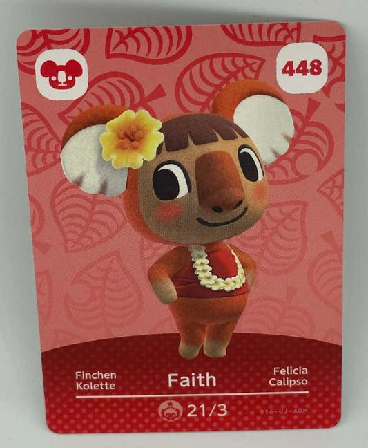 448 Faith Animal Crossing Series 5 amiibo Card