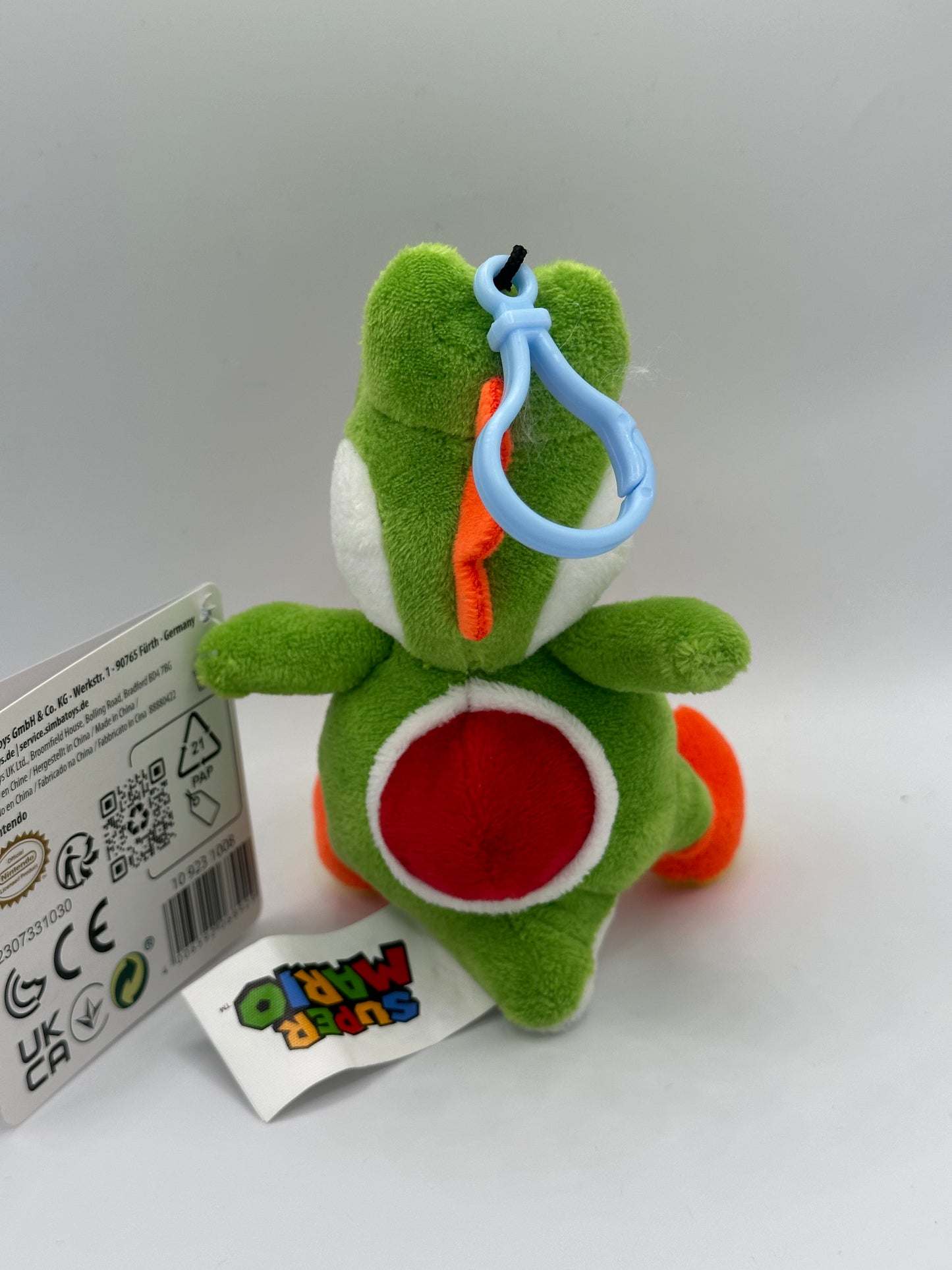 Yoshi Super Mario 12 cm Plush Keychain