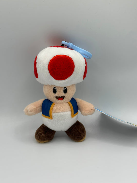 Toad Super Mario 5’ Plush Keyring