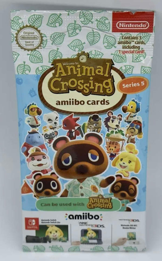 Animal Crossing Series 5 amiibo Card Pack (3 Cards)