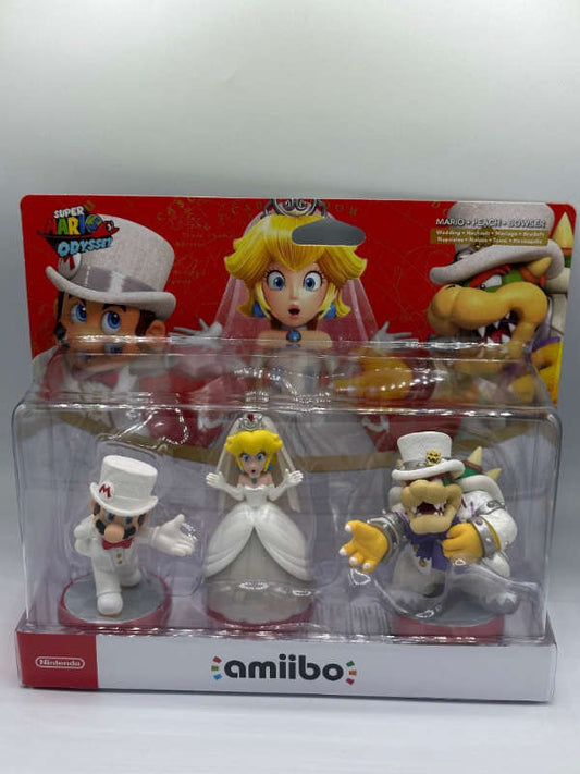amiibo Wedding Triple Pack  Mario, Peach, Bowser Super Mario Odyssey