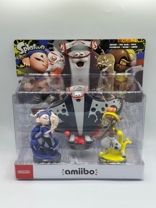 amiibo Splatoon Triple Pack Shiver + Big Man + Frye