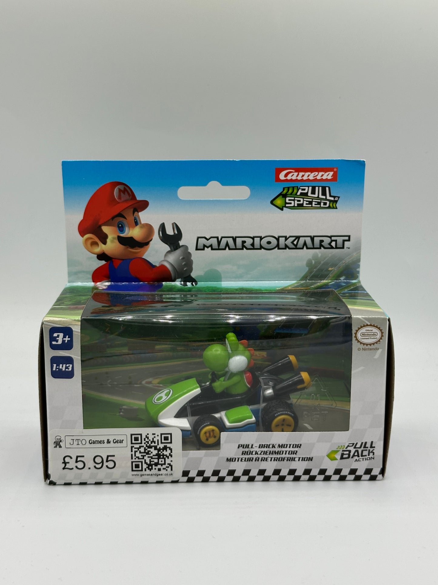 Mario Kart Pullback Car Toy Assorted