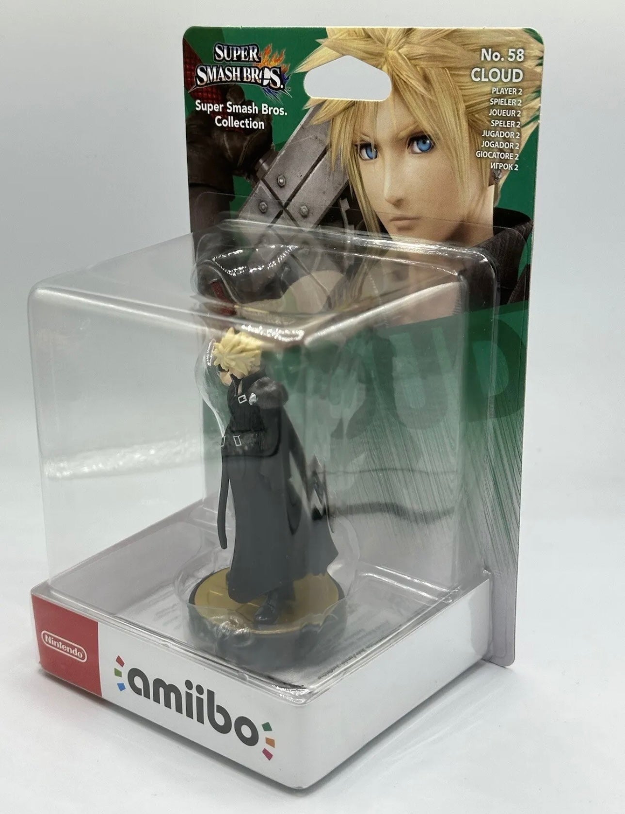 Super Smash Bros Cloud Player 2 No 58 Amiibo