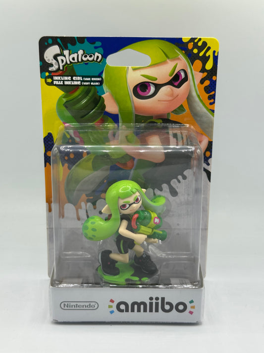 amiibo Lime Green Inkling Girl Splatoon Collection