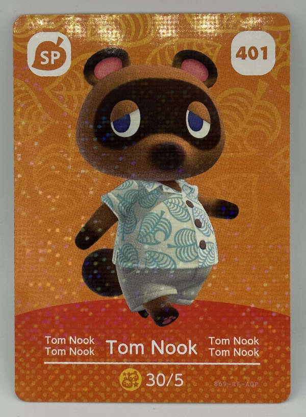 401 Animal Crossing amiibo Card Tom Nook