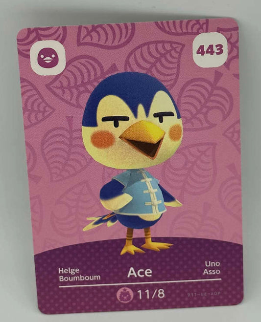 443 Ace Animal Crossing Series 5 amiibo Card
