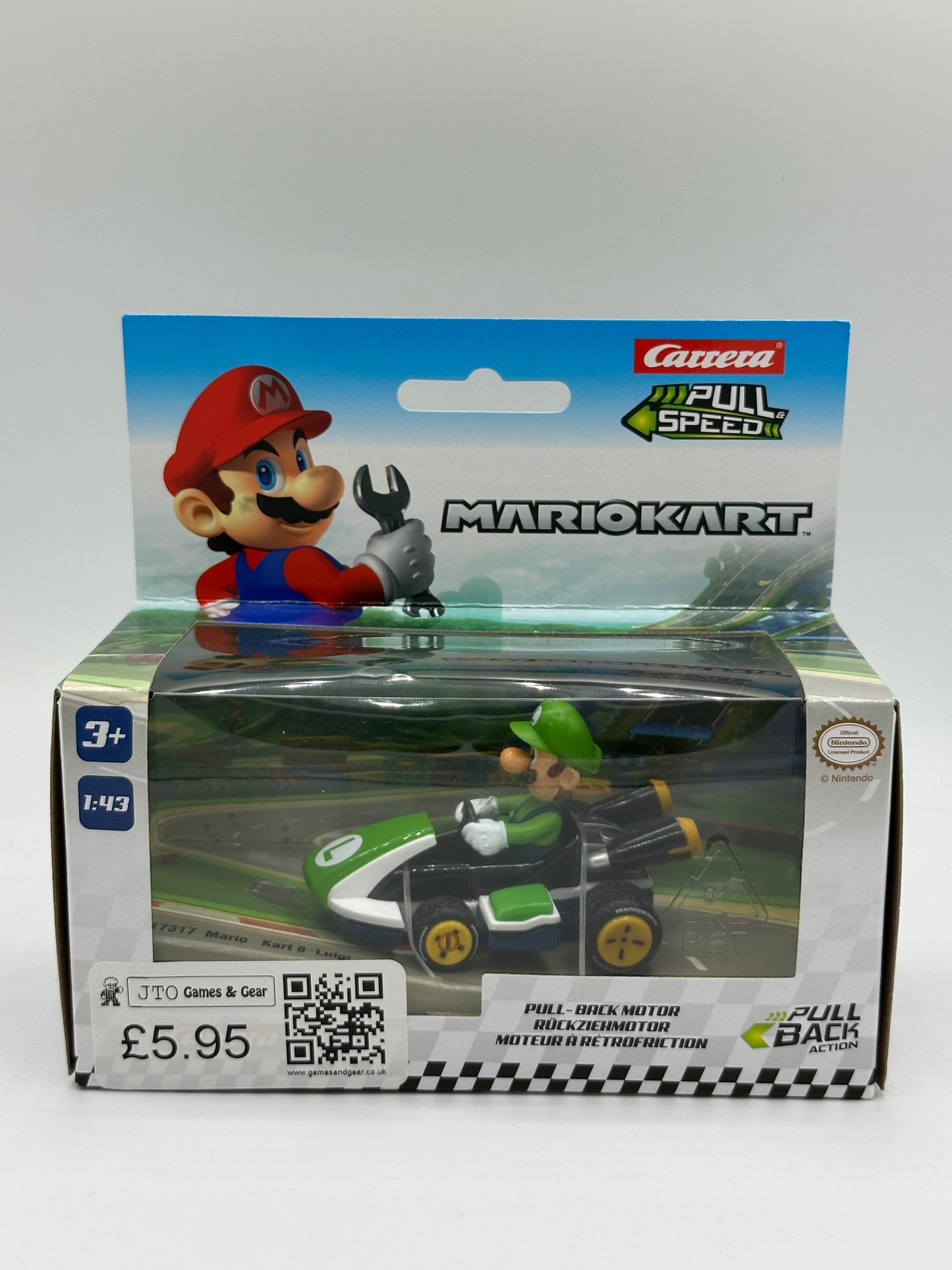 Mario Kart Pullback Car Toy Assorted