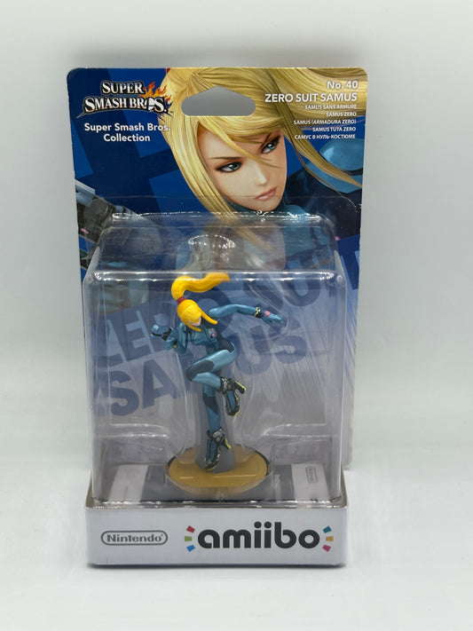 amiibo Zero Suit Samus Super Smash Bros