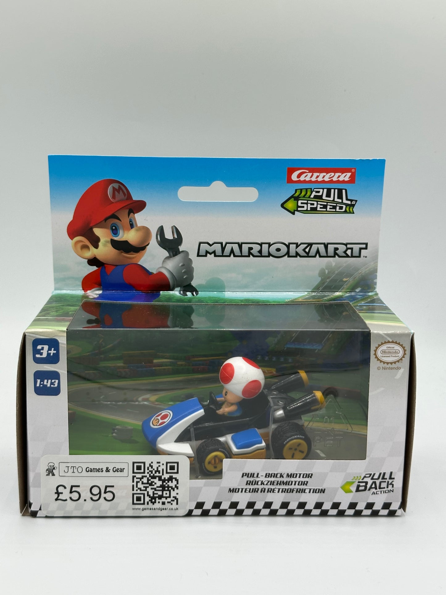 Mario Kart Pullback Car Toy Assorted