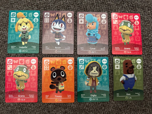 Nintendo amiibo card bundle - 8 cards